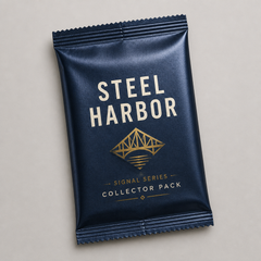 Steel Harbor Signal Series Year One Collector Pack lying flat