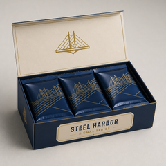 Steel Harbor Signal Series Year One Starter Box opened to show sealed packs