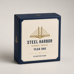 Steel Harbor Signal Series Year One Starter Box, three-quarter studio photograph